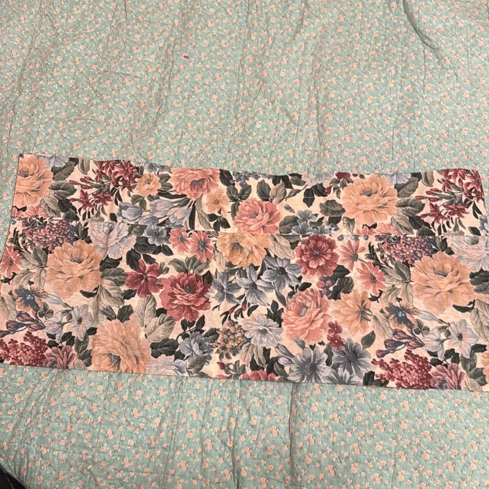 Source Unknown floral valance